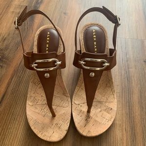 Alex Marie Burdette Thong Espadrille Wedge Sandals for Women US 8